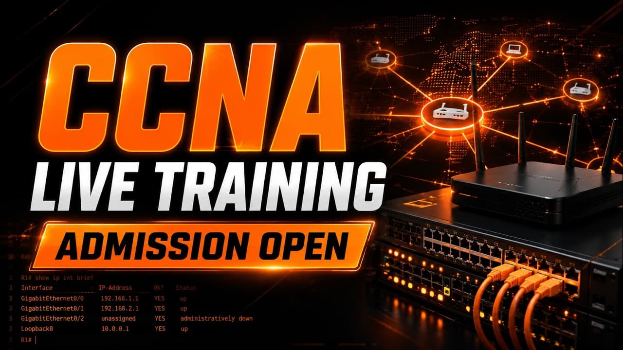 Become a Network Engineer with CCNA | Live Training + Practical Labs | Enroll Today