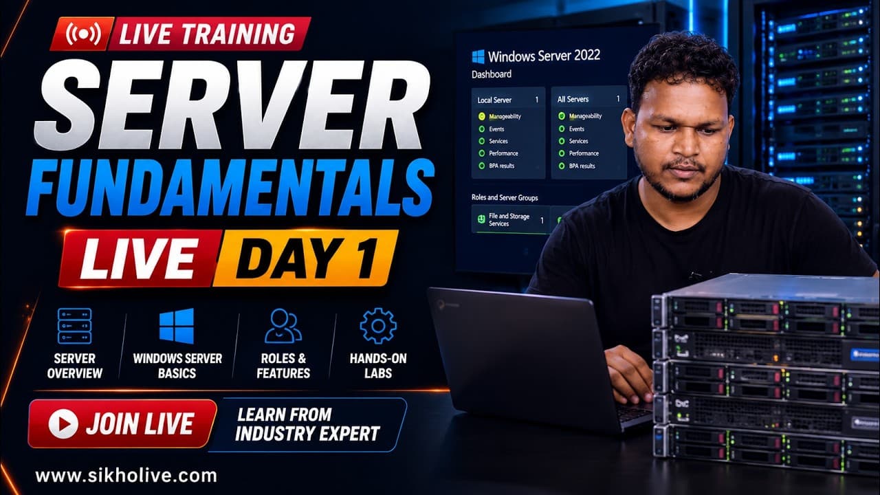 Learn Windows Server Administration from Zero | MCSA Live Training Day 1