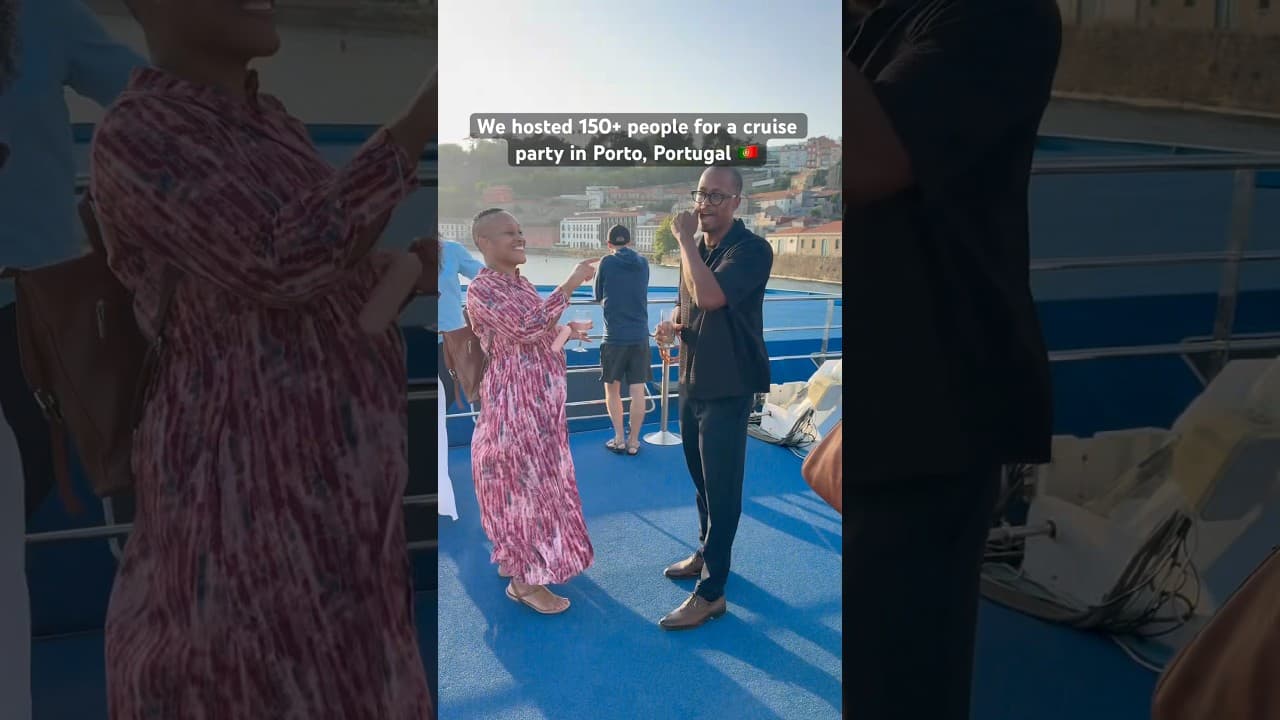 We hosted 150+ people for a cruise party in Porto, Portugal 🇵🇹