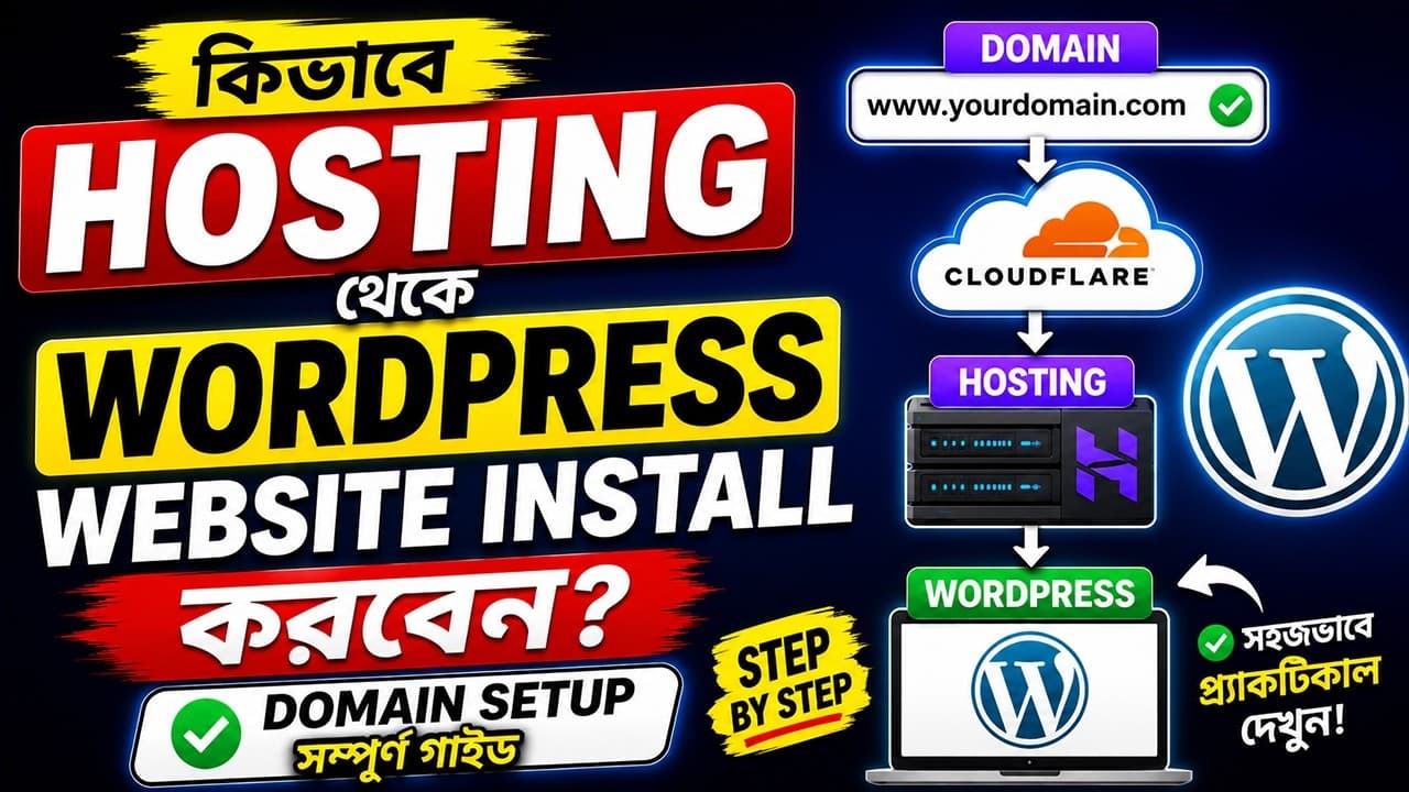 Complete Guide: How to Connect a Domain and Install a WordPress Website on Hostinger
