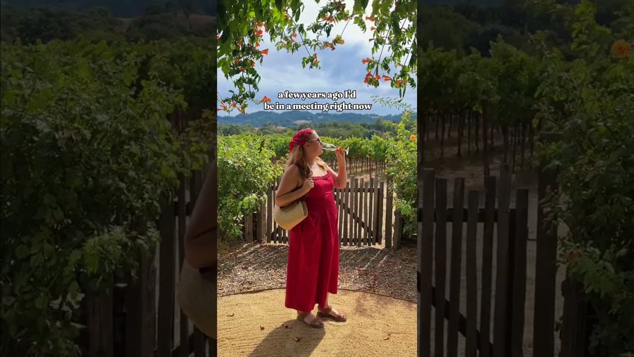 a few years ago I'd be in a meeting right now 🫠 Instead I drove out to wine country on a random