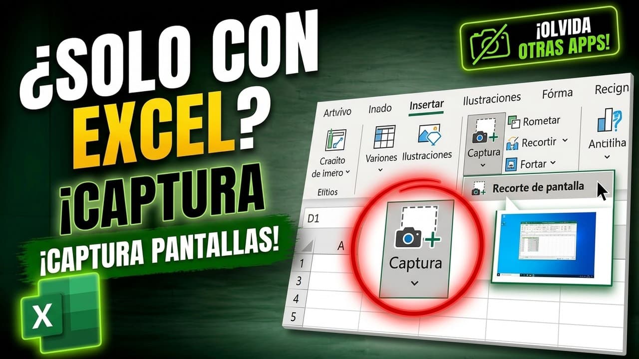 Excel tiene TODO lo que necesitas para capturar pantallas