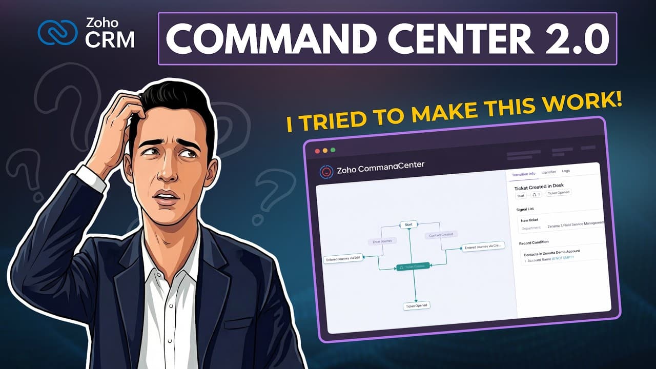 Command Center 2.0 for Zoho CRM // First Impressions