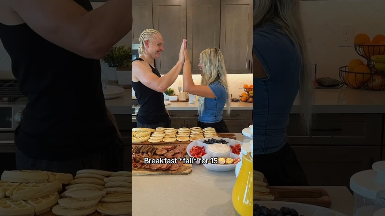 Breakfast for 15! #breakfast #breakfastideas #bigfamily #twinmom #momof7