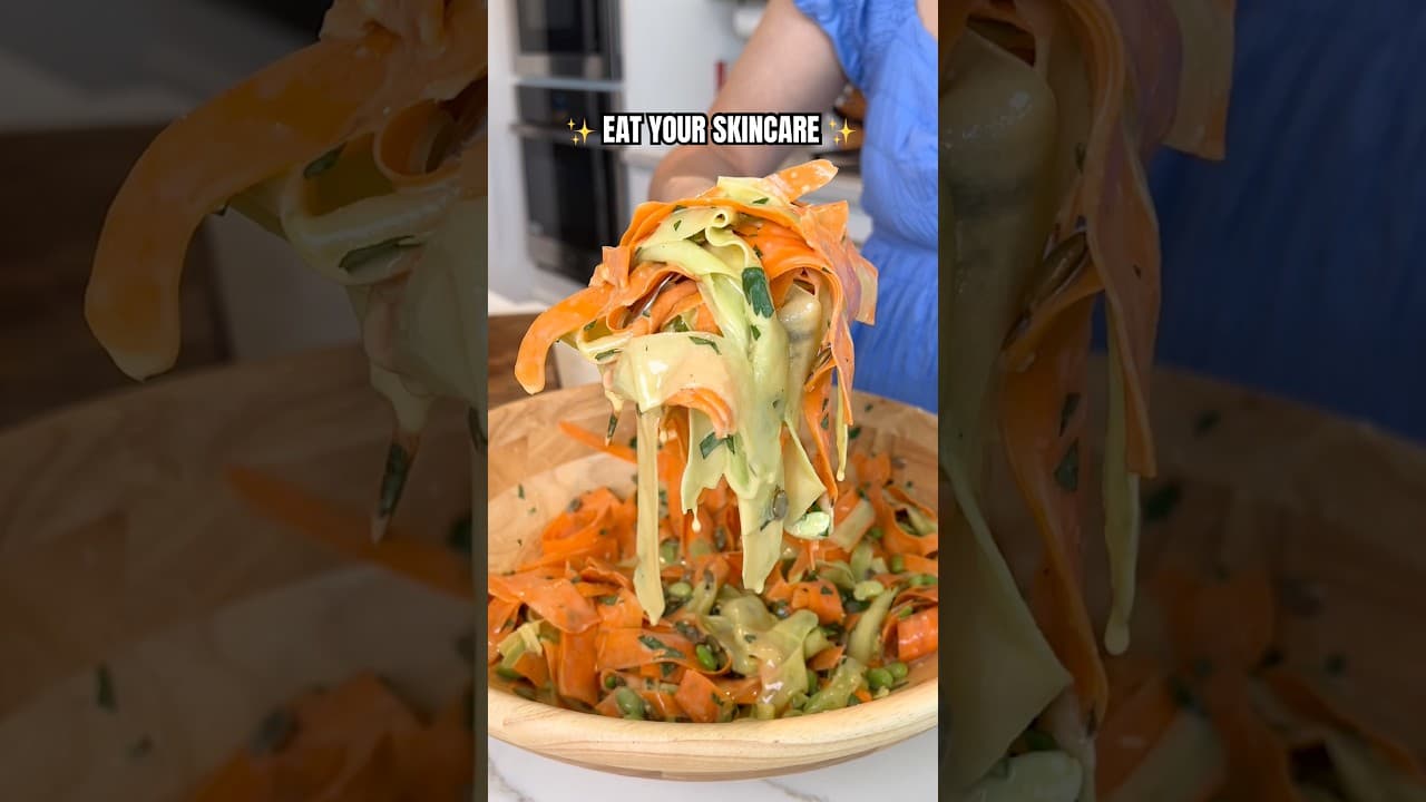 Eat Your Skincare Carrot Ribbon Salad! #salad #recipe