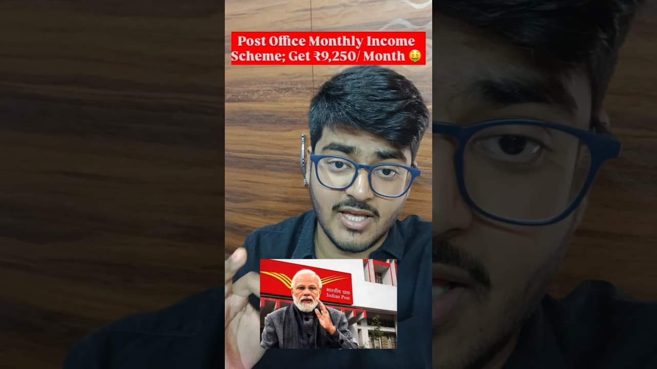 Post Office Monthly Income Scheme | โน9,250 Monthly Income ๐ฐ | Best Govt Scheme 2026 #shorts