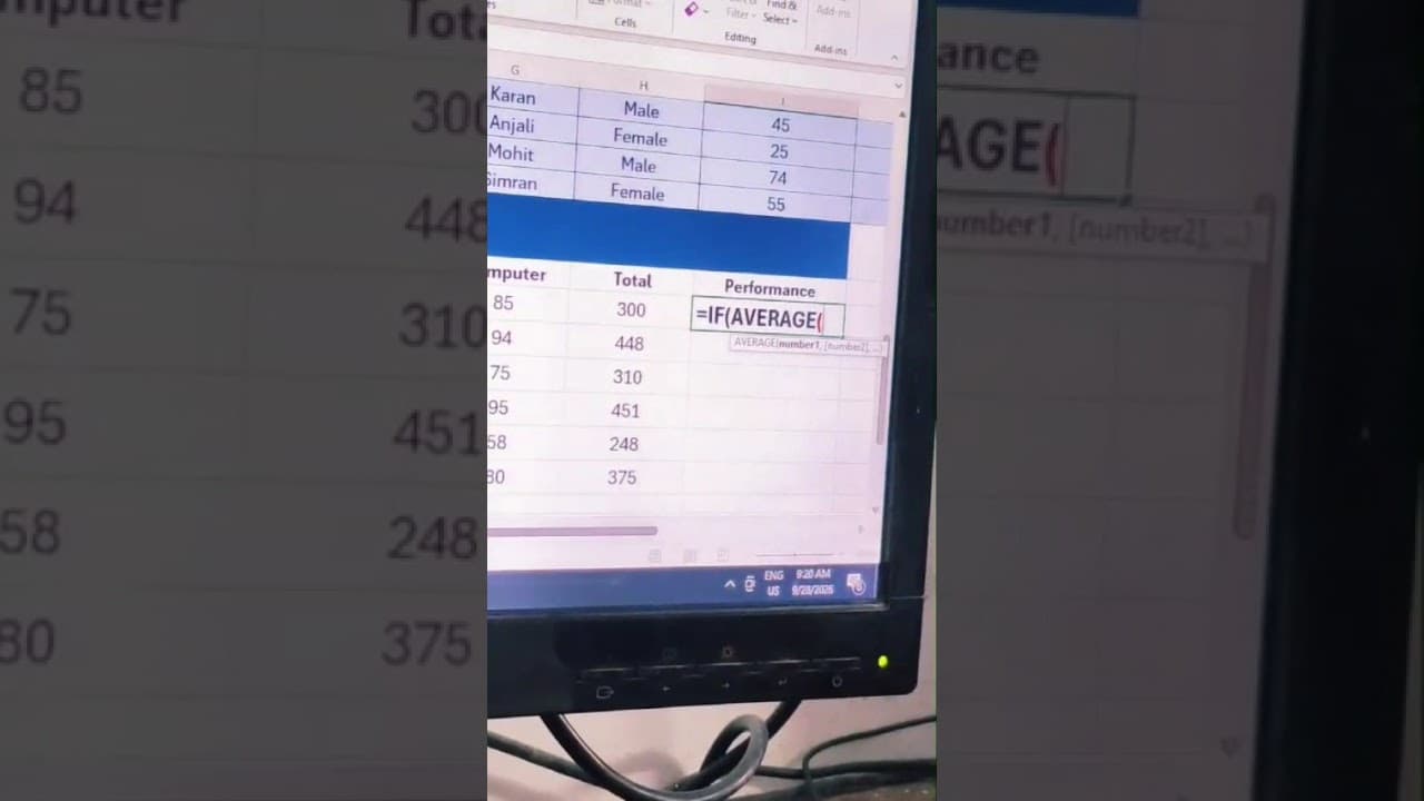 Sheekho IF + Average Formula in Excel #ifaverage #exceltutorial