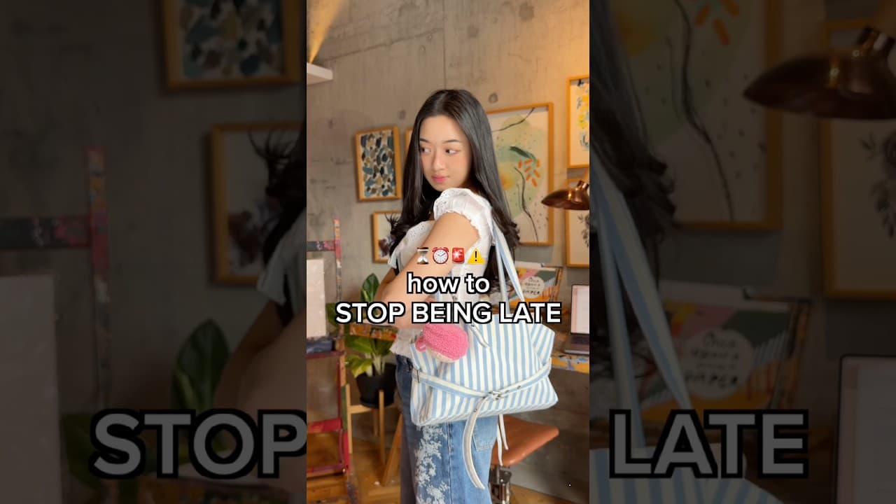 How to STOP being late to EVERYTHING 😪 #shorts #productivity #motivation #timemanagement