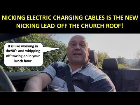 Nicking Electric Charging Cables has become the new nicking the lead off the church roof