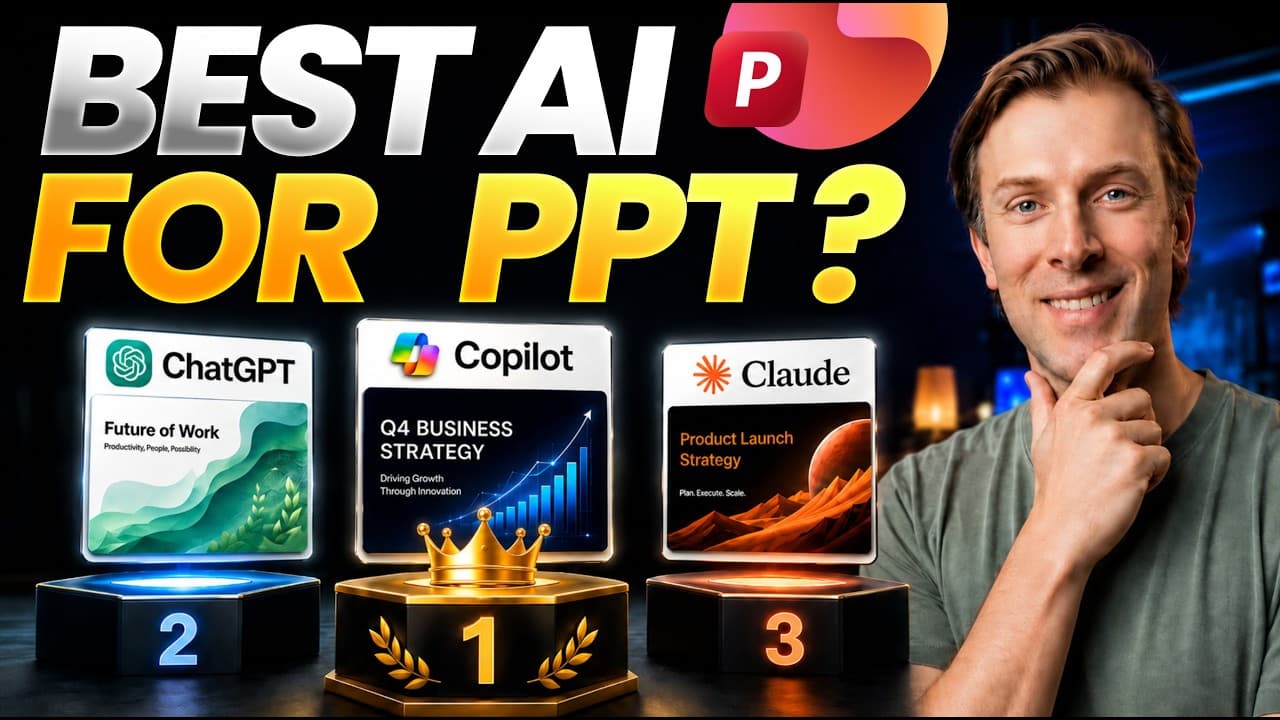 Copilot vs ChatGPT vs Claude: Which AI Makes the BEST PowerPoint Slides?