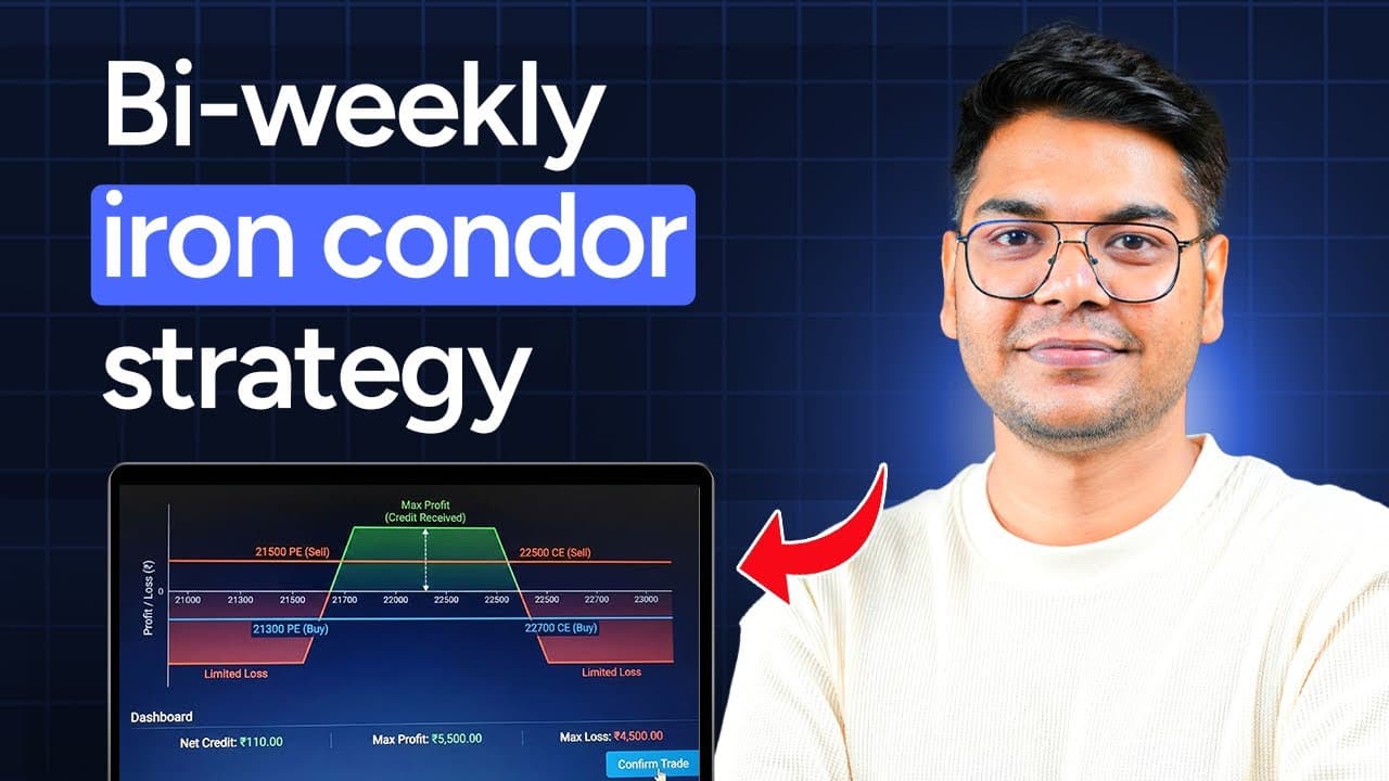 🔴 Live | The Smarter Way to Trade Iron Condors | Bi-Weekly Setup | Kundan Prajapati