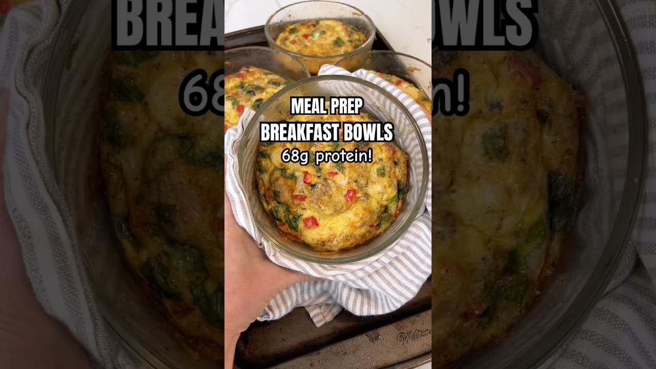 68g of Protein Per Breakfast Bowl! 🤯 #mealprep