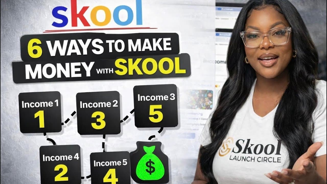 6 Skool Income Strategies #skool