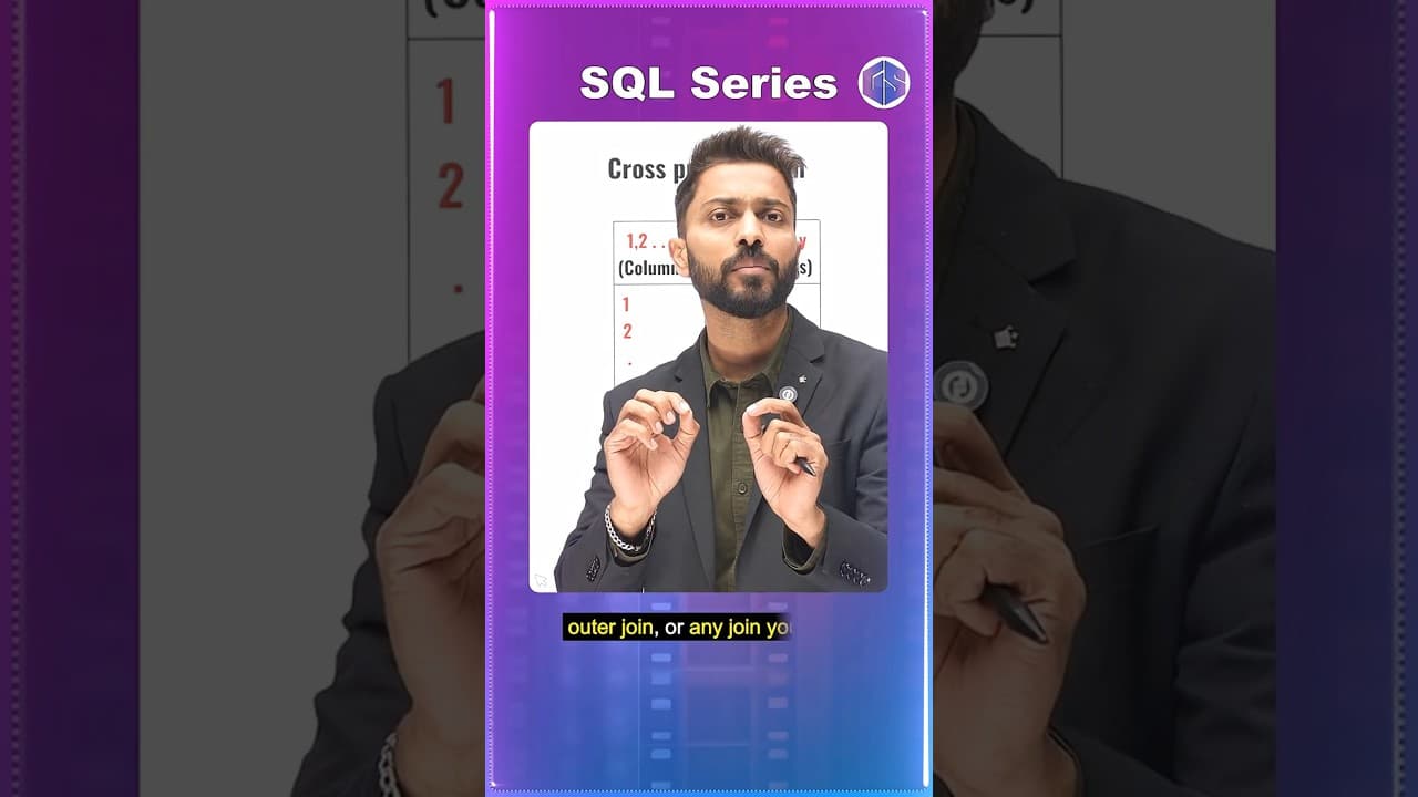 Understand Cross Join in #sql #join #dbms #interview #cse #it