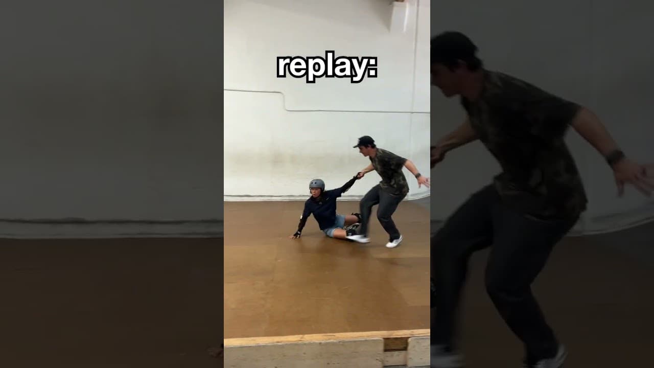 I try to drop in vert as a beginner skater 