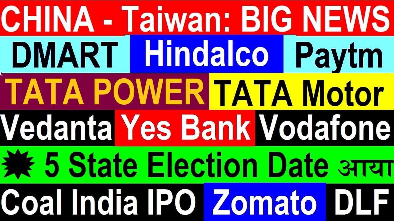 Strait of Hormuz में गड़बड़?🤯🔴DMART🔴Paytm🔴Tata Motors🔴Tata Power🔴Vodafone🔴Election Date🔴Coal India🔴DLF
