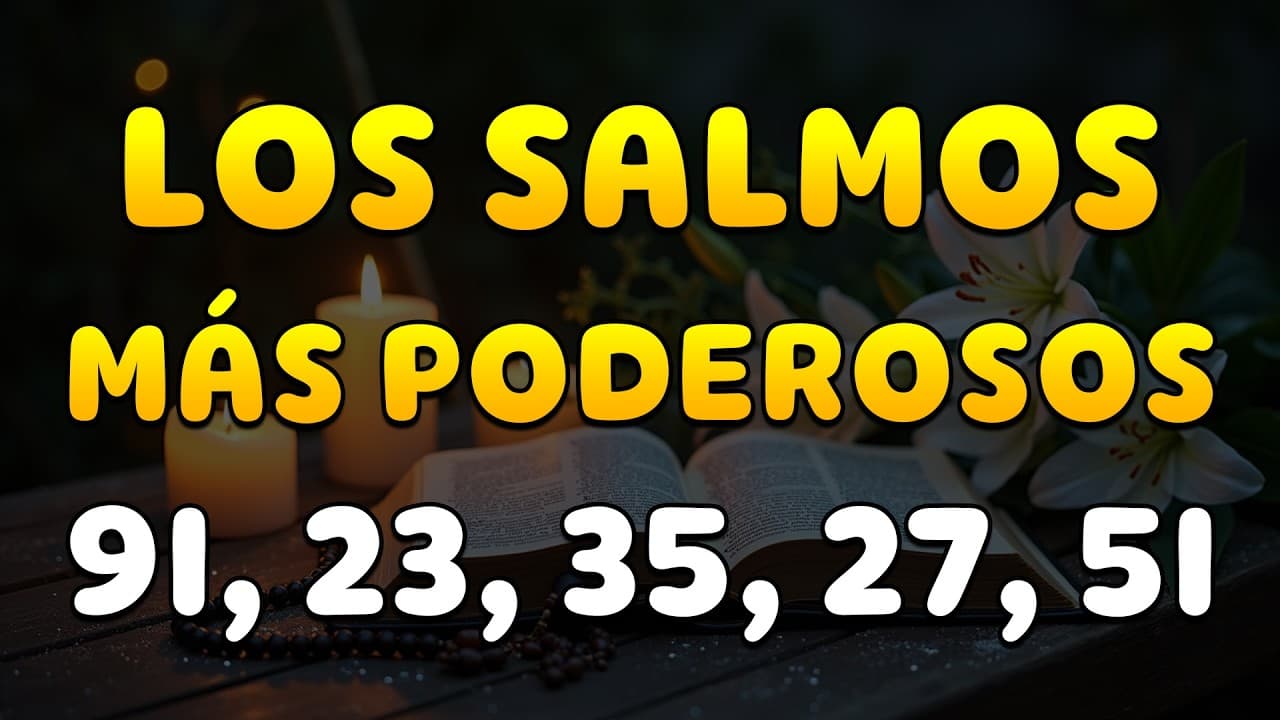LOS SALMOS MÁS PODEROSOS 91, 23, 35, 27 Y 51 | SALMOS CONTRA TODO MAL Y GUERRA ESPIRITUAL