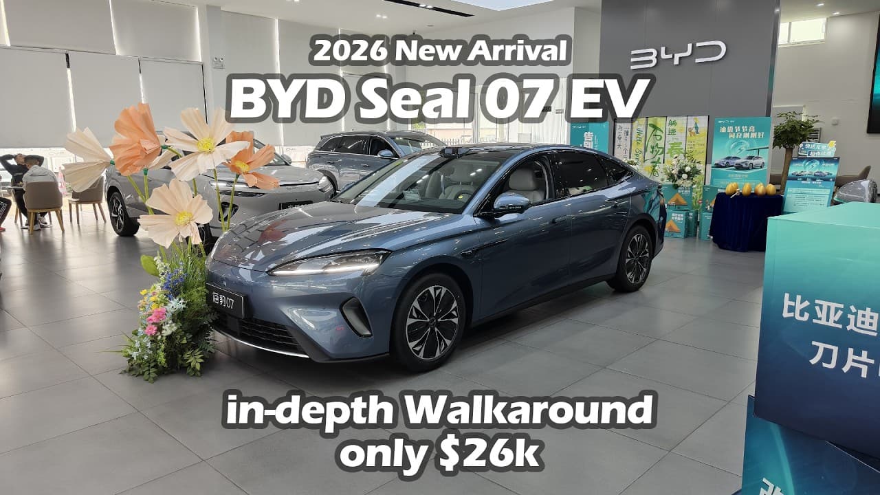 2026 New Arrival BYD Seal 07 EV 705km Range Flagship Edition Sedan in-depth Walkaround