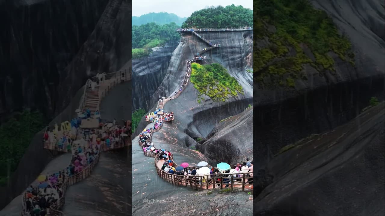Rainy Day, Hotspot Vibes – You In?👠Beautiful China #travel #nature #funny #amazing #explore #shorts