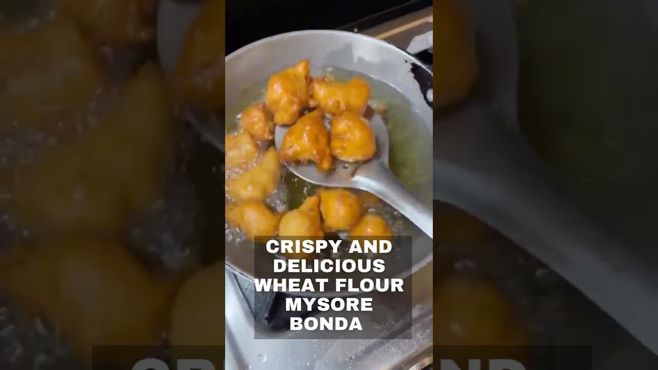 Wheat Flour Mysore Bonda Recipe # #vegetarianrecipies mysorebonda #wheatflour #snack