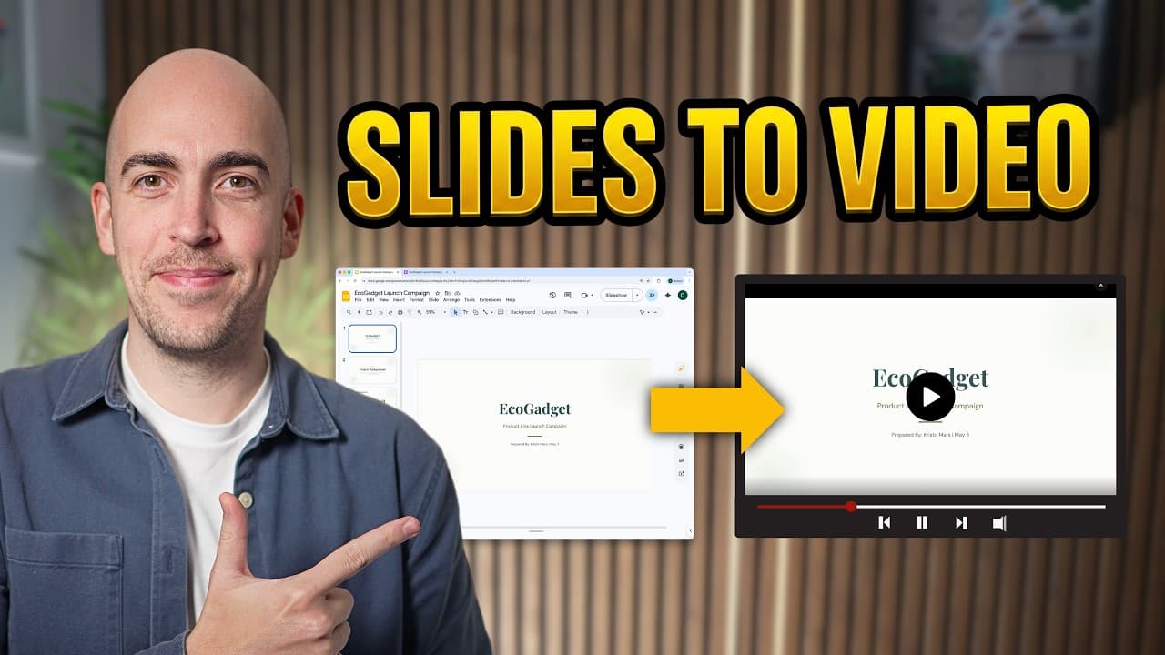 How To Convert Slides to Video (in 2 mins)