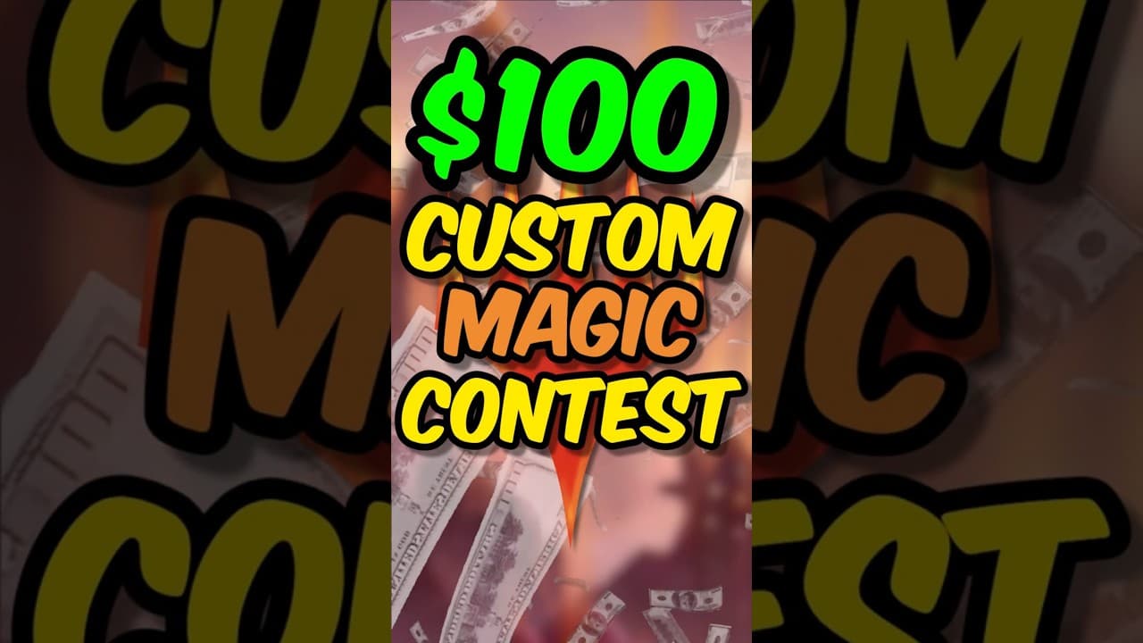 100$ CUSTOM CARDS CONTEST! #mtg #commander #mtgcommunity