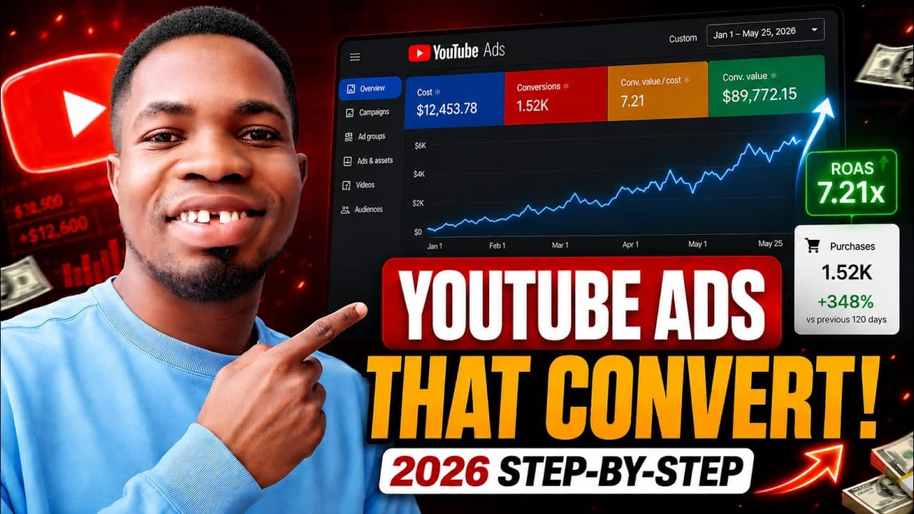 How To Run YouTube Ads That Convert in 2026 (Step-by-Step Tutorial)