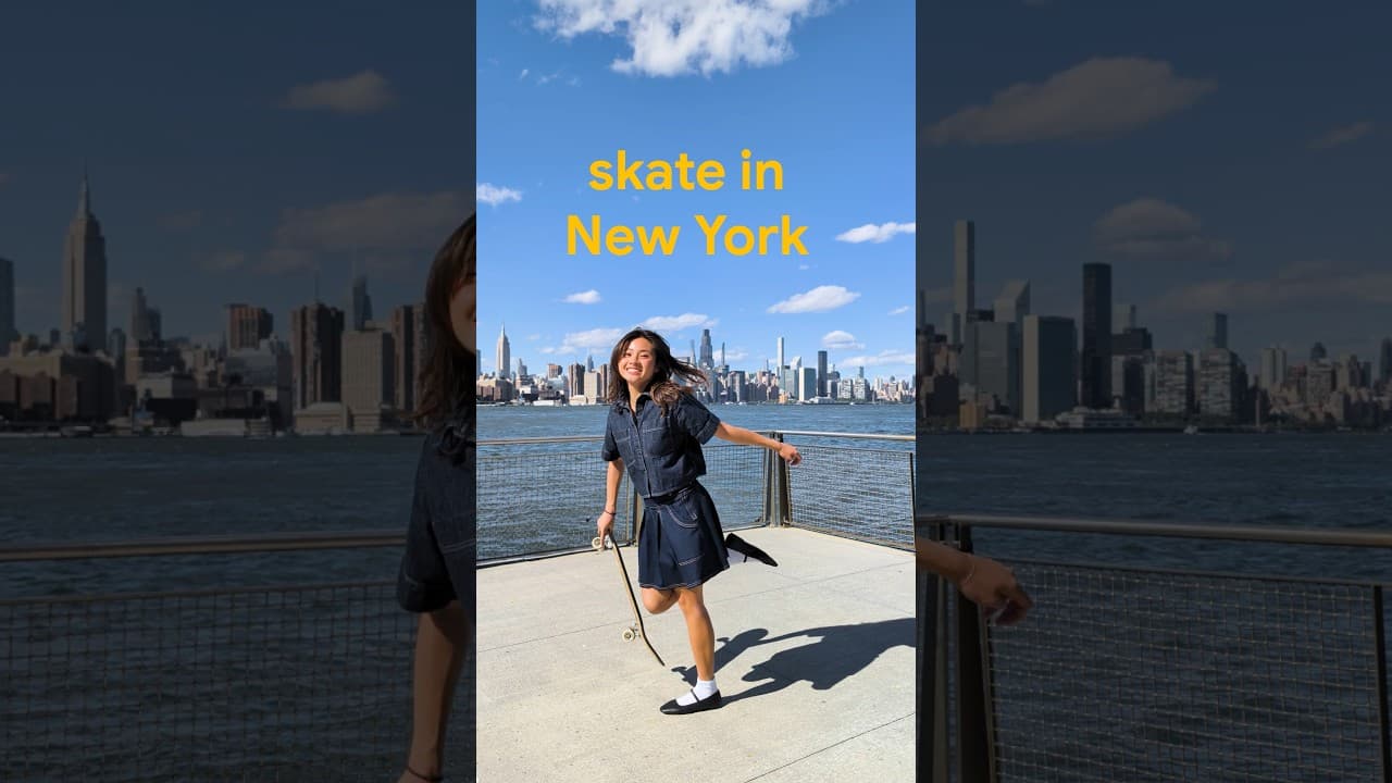 skating for the first time in NYC with @Google #GooglePartner