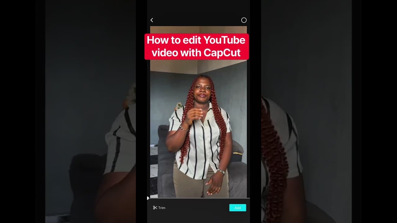 How to edit YouTube video #short