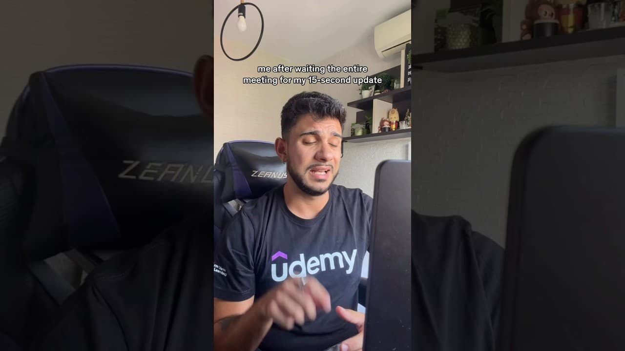 office meeting humor: when it's finally your turn to speak ๐