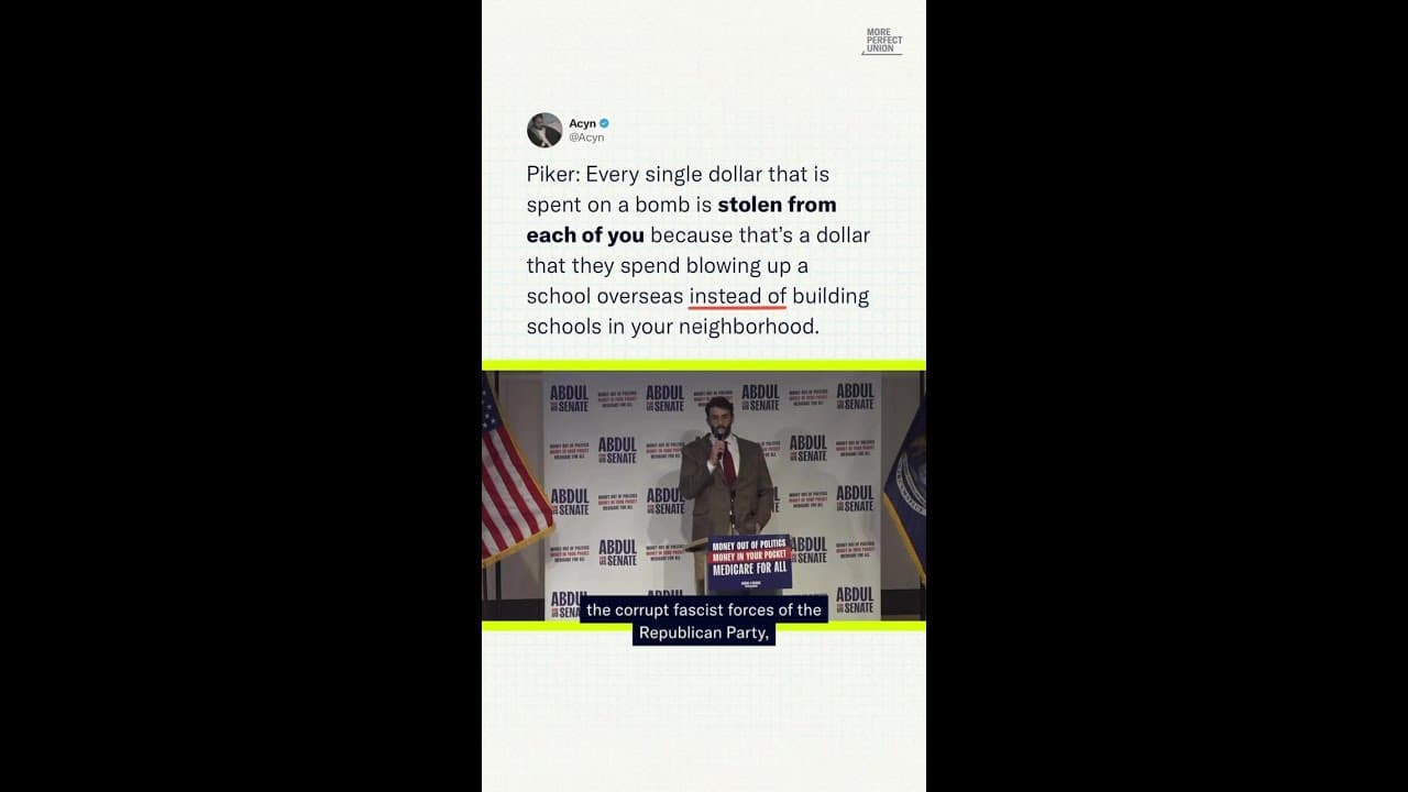 Hasan Piker Speaks on Defense Spending