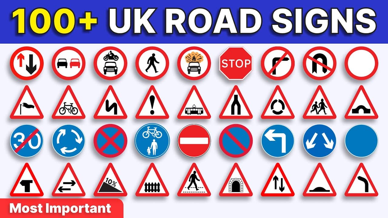 Ace Your 2025 Theory Test with 100+ UK Road Sign Questions 🚦| Driving Theory Test 2025 UK