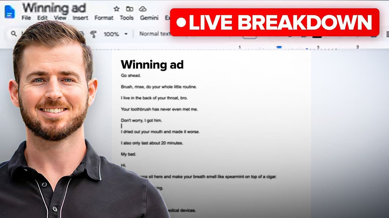 LIVE break down down of a winning ad (test this ASAP!)