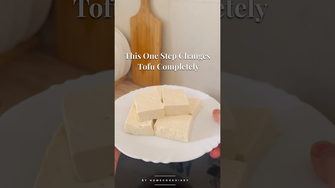Stop Cooking Tofu Wrong! ๐ง The 2-Minute Tofu Hack for Crispy, Flavorful Tofu#shorts