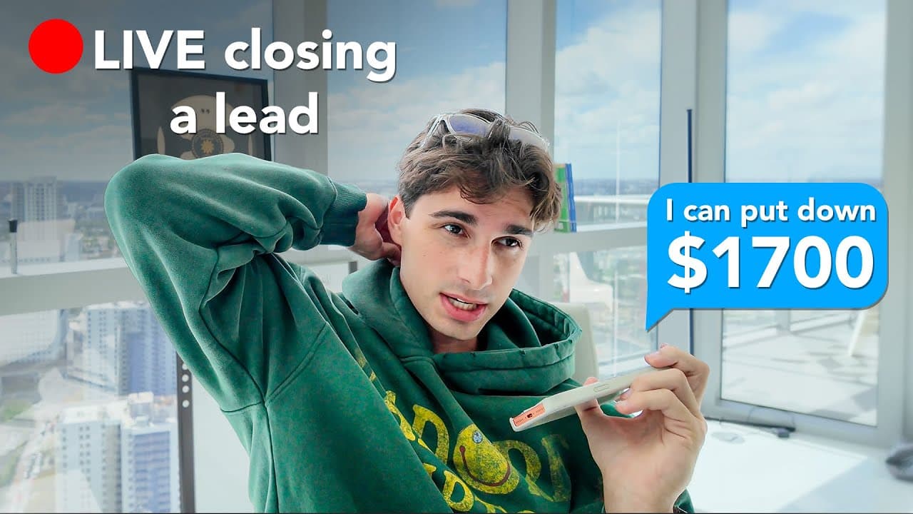 i tried high ticket sales for a day and closed $3,497 in 2 hours (LIVE FOOTAGE)