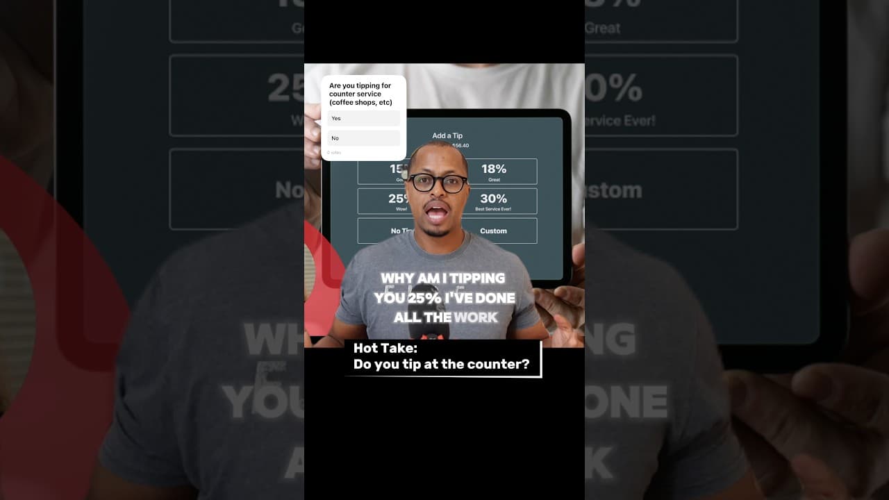Are you tipping for counter service?