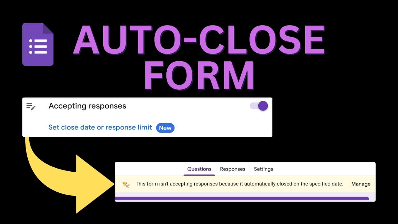 Automatically Stop Accepting Responses - Google Form