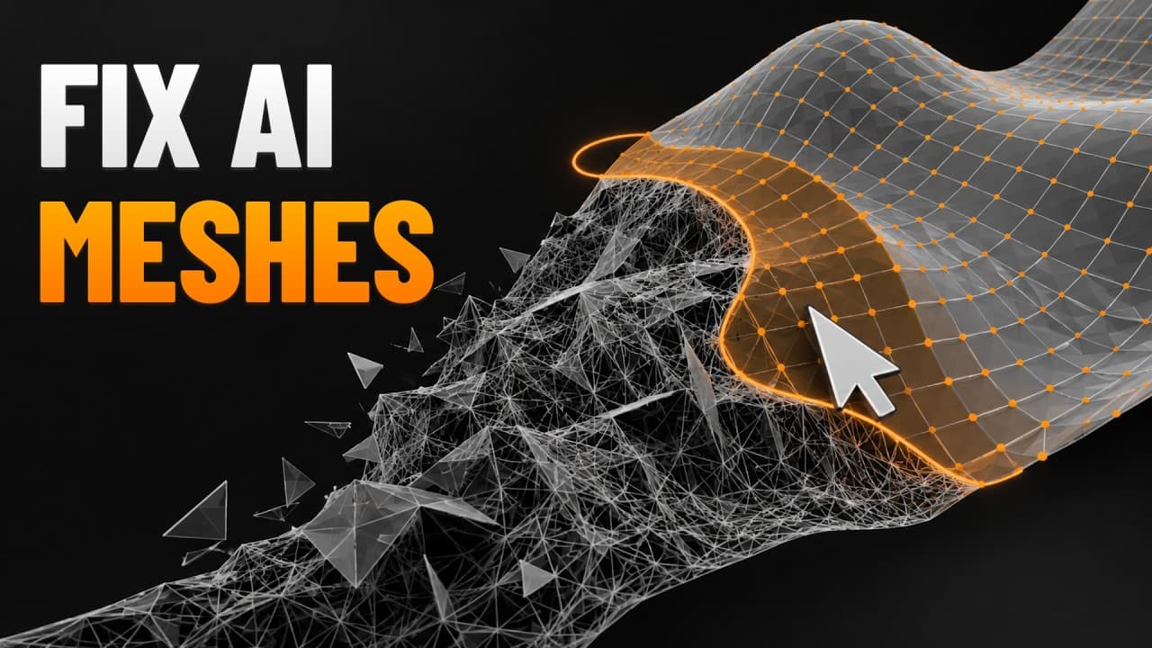 Mesh Optimization - Retopology, Clean Up, Segmentation with AU