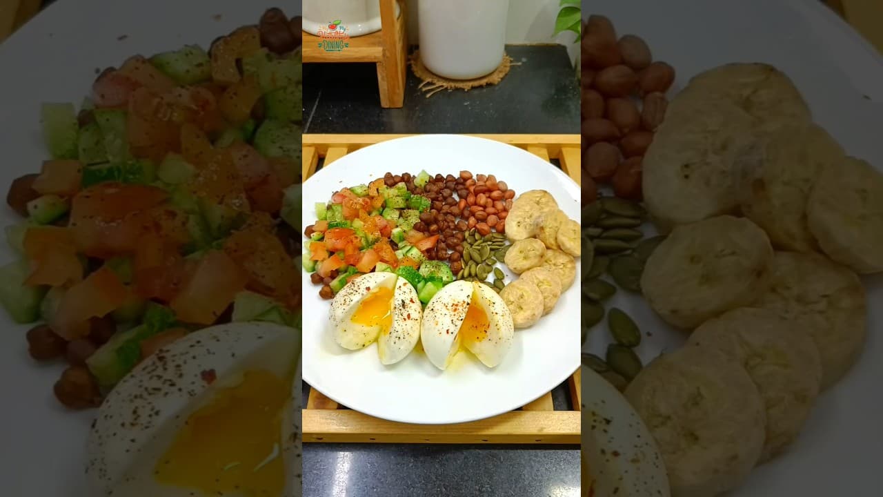 6 Different healthy & high protein breakfast ideas #shorts