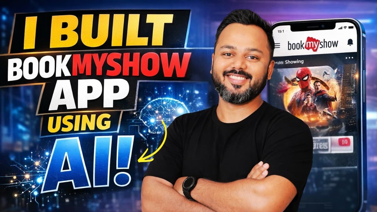 I Built an AI App BookMyShow | I Made a Movie Ticket Booking App Using AI