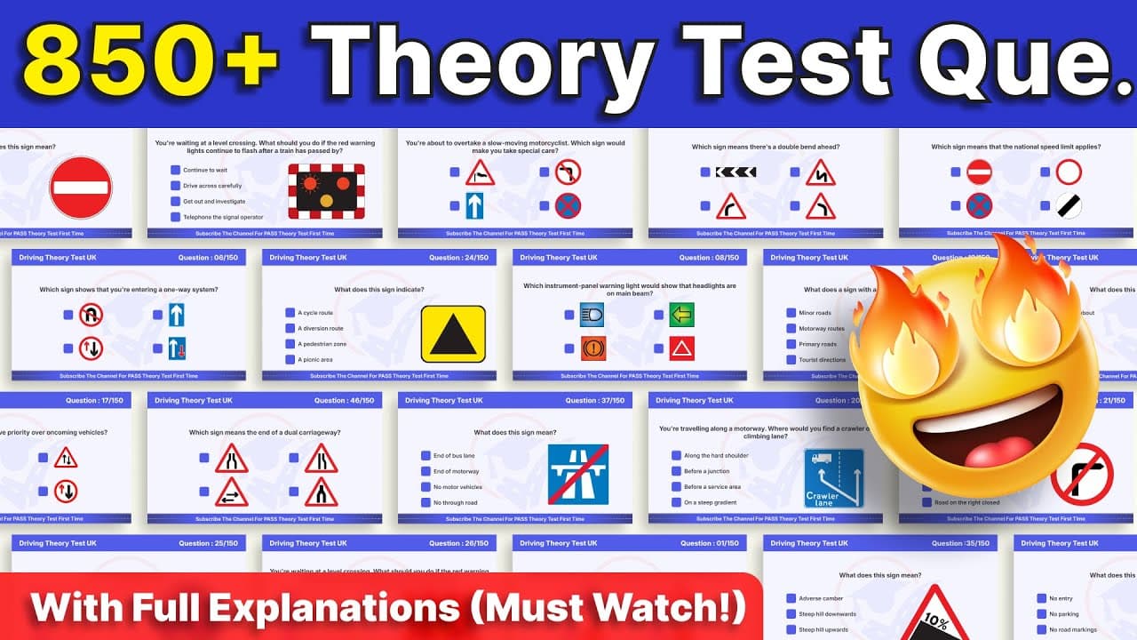 850+ UK Driving Theory Questions (DVSA Style!) | Driving Theory Test 2025 UK