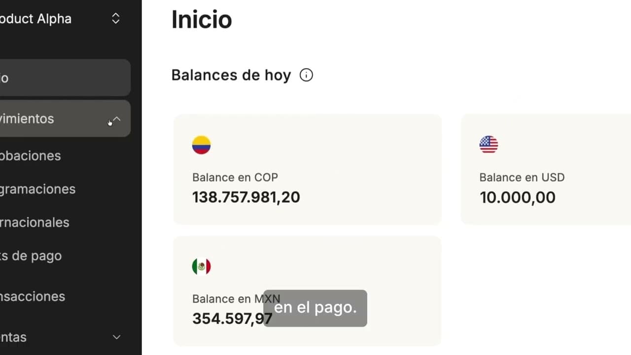 Del recaudo en COP o MXN al pago en EE.UU. en un flujo | Cobre