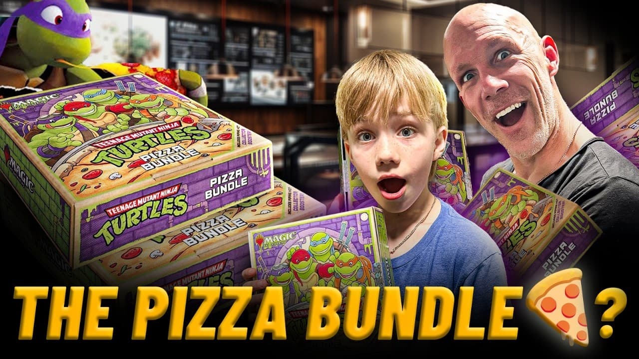 We Opened the Magic The Gathering TMNT Pizza Bundle… This Is Awesome