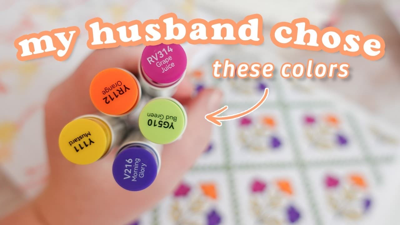 my husband picks my colors.... and they look like barney