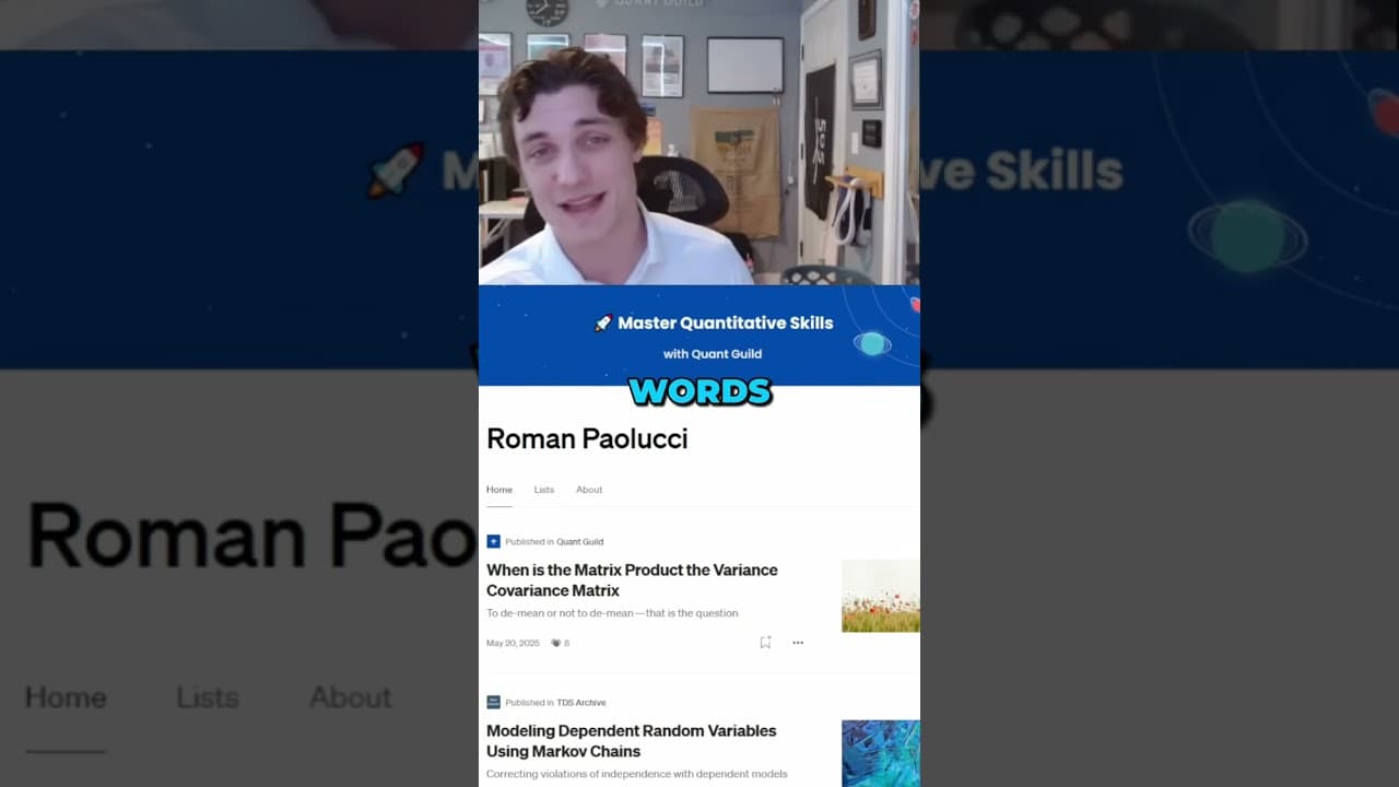 Writing Quant Articles and Receiving Interviews