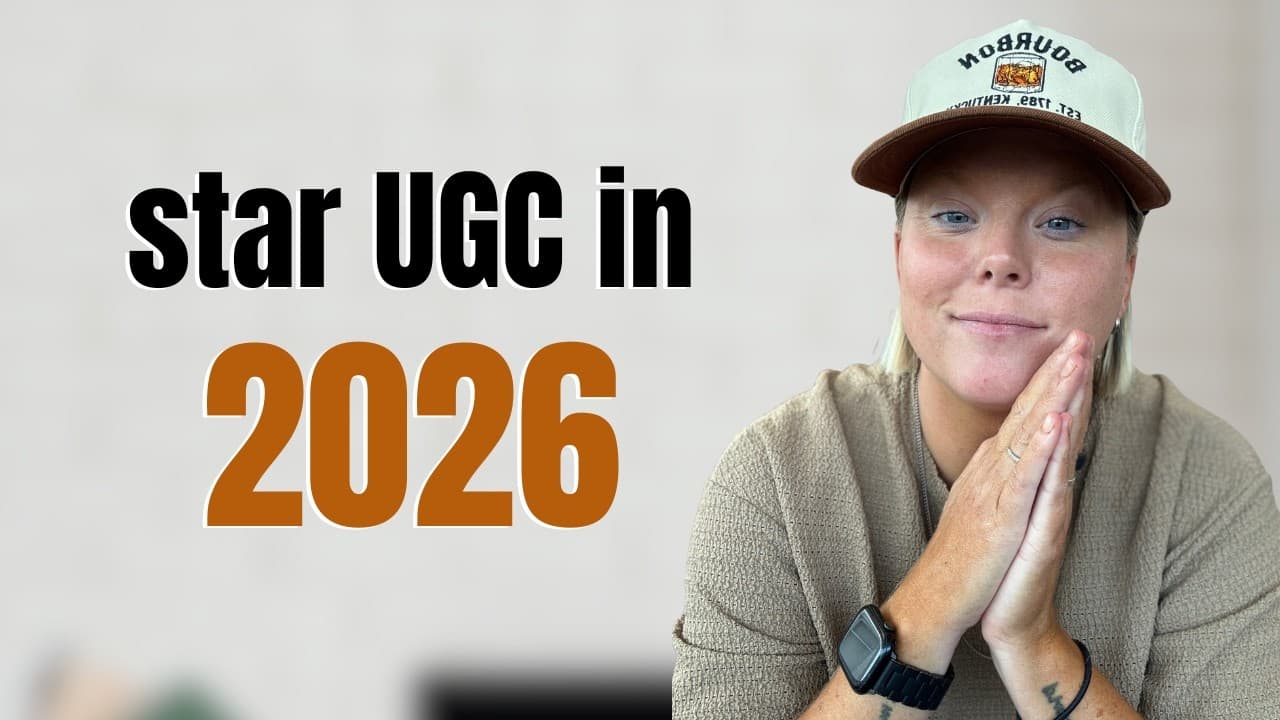 For Beginner UGC Creators in 2026 (How to Start With No Followers)