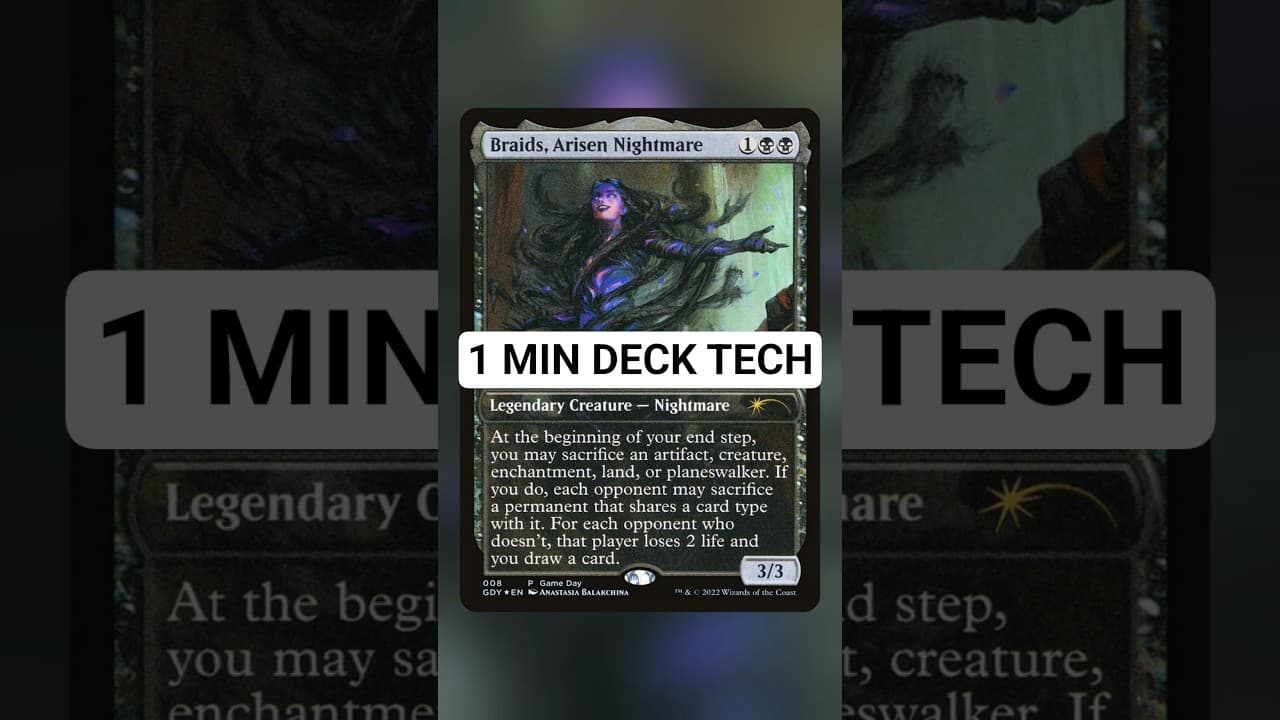 Braids, Arisen Nightmare | 1min Deck Tech | #shorts #mtg #magicthegathering #edh #cedh