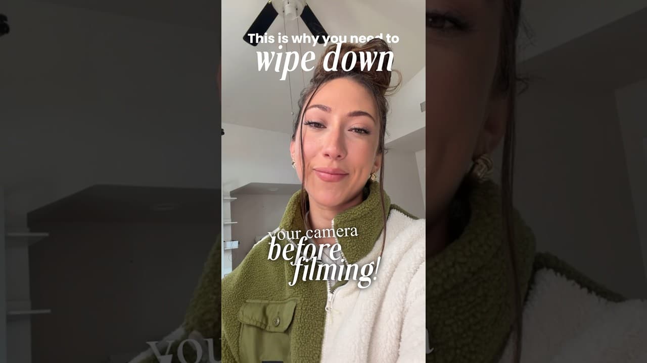 psa: always wipe down your camera before filming #creatortips