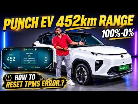TATA PUNCH EV 452km Range TPMS Reset How to Don Step by Step Process 🔥🔥🚀🚀