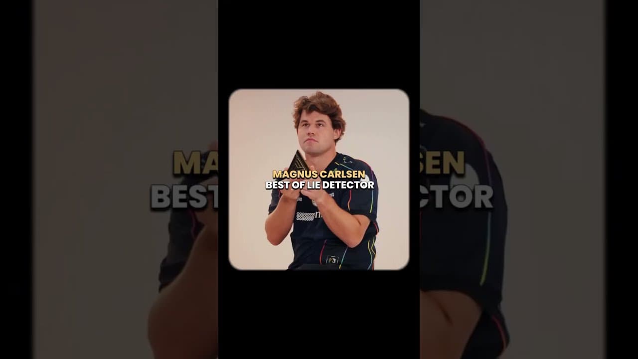 Best of Magnus Carlsen lie detector 🤥😂